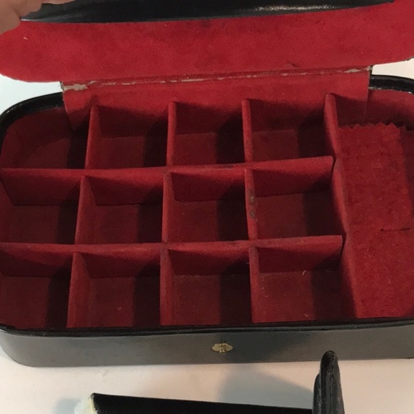 Hickok Black Leather Dresser Valet  Original -Mad Men Alert Hickok Vintage - Picture 5 of 15